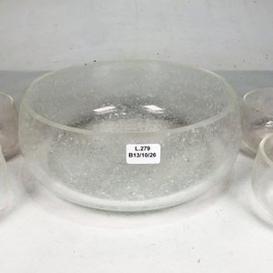 Juego de 5 Piezas de Vidrio: Ensaladera y Compoteras - imagen 3
