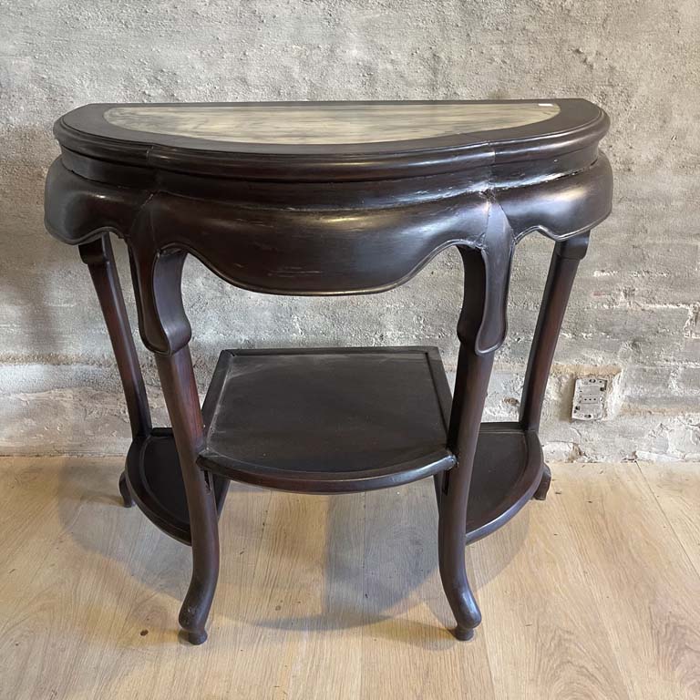 Lote siguiente: Dressoir Victoriano con tapa de mármol - Medidas: 80x41x76cm