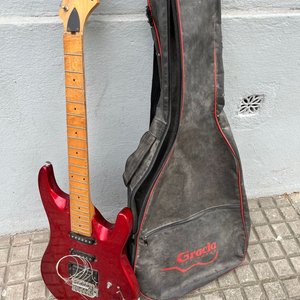 Guitarra Eléctrica Aria Pro II Roja con Funda Gracia - imagen 4