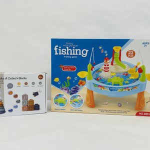 Mesa de Pesca Interactiva con Luces y Sonidos y Juego Didáctico 2 en 1 - imagen 4