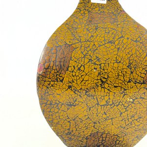 Florero Alto de Cerámica Beige con Diseño Craquelado - imagen 3