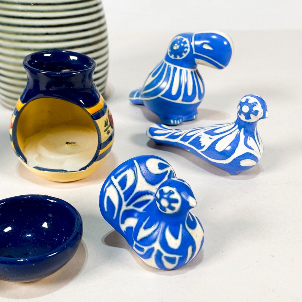 Lotes de adornos decorativos en vidrio y cerámica - imagen 2