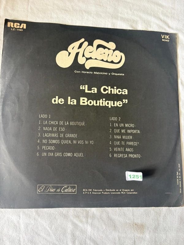 Disco de Vinilo Heleno "La Chica de la Boutique" RCA Victor - imagen 1