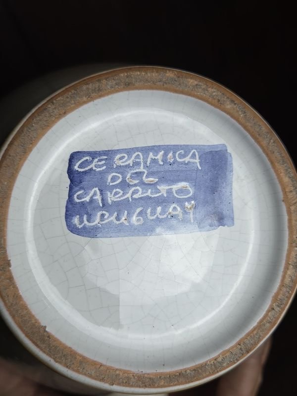Jarra de cerámica del Carrito con detalles en el esmaltado - imagen 7