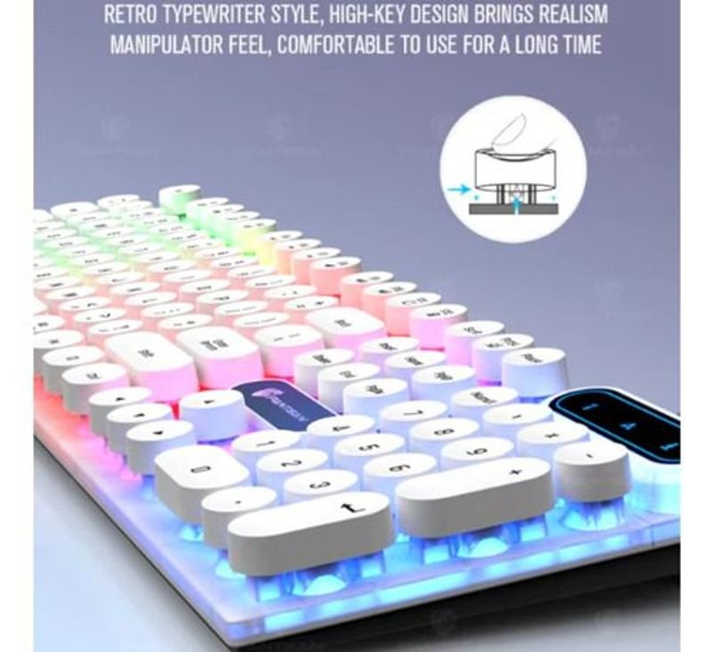 Teclado retroIluminado K500 - Teclados retro con iluminación LED - imagen 3