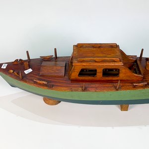 Maqueta de Yate en Madera Verde - 61 cm - imagen 2