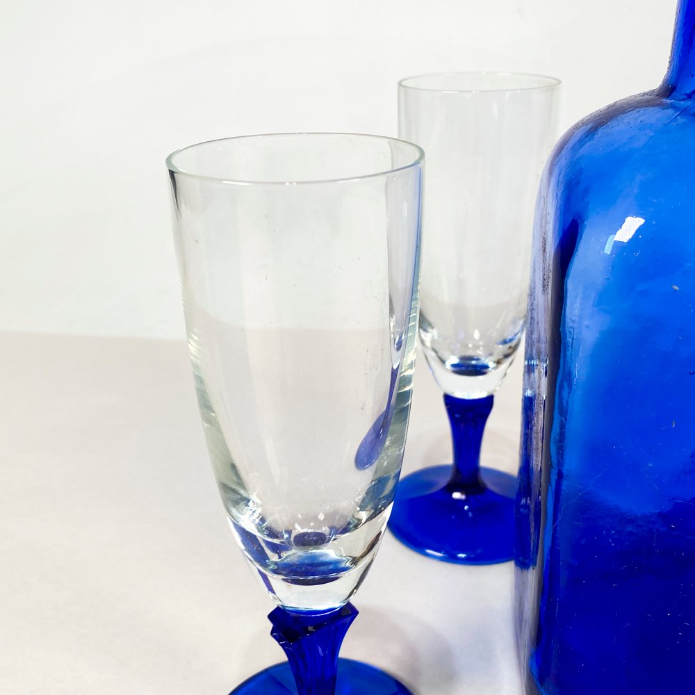 Vajilla de vidrio azul - imagen 3