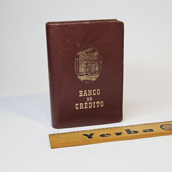 Libro de credito con interior de metal - Año antiguo - imagen 1