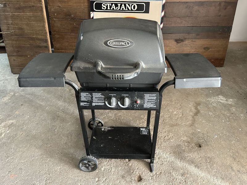 Barbacoa a Gas GrillPro Negra con Válvula Nueva