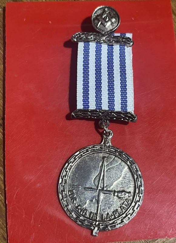 Medalla Masónica "Logia del Río de la Plata" Completa - imagen 1