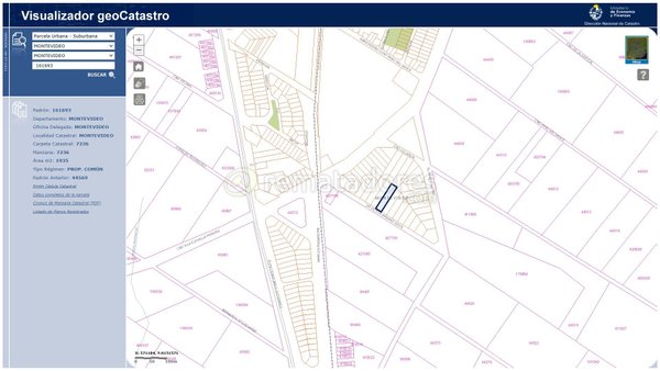 Plano Catastral de Montevideo