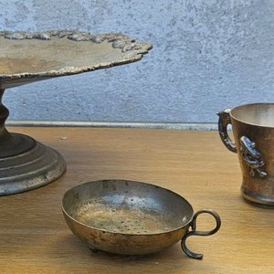 Lote anterior: Lote de Artículos Metálicos Antiguos con Baño de Plata