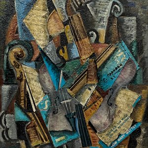 Obra de Sara Capurro "Música" - Técnica Mixta y Collage - imagen 1
