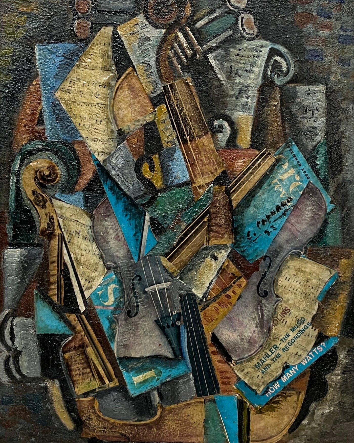 Obra de Sara Capurro "Música" - Técnica Mixta y Collage