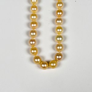 Collar de Perlas de Cultivo Doradas - imagen 3
