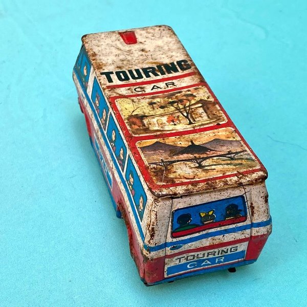 Antiguo autobús de lata litografiada para coleccionistas - imagen 5