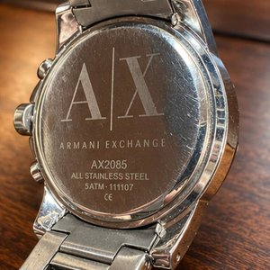Reloj Armani Exchange AX2085 Cronógrafo Acero Inoxidable Esfera Azul Rose Gold - imagen 3