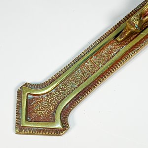 Crucifijo de Bronce Pintado en Rojo - imagen 3