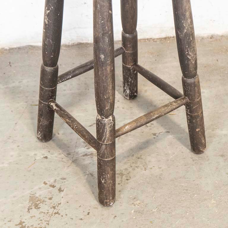 Silla alta de madera rústica para decoración - imagen 2
