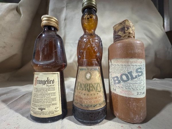 Lote de Botellas Antiguas Selladas con Licores Originales Varios - imagen 1