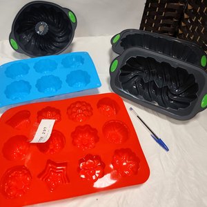 Lote de 5 Moldes de Silicona para Repostería, Nuevos - imagen 2