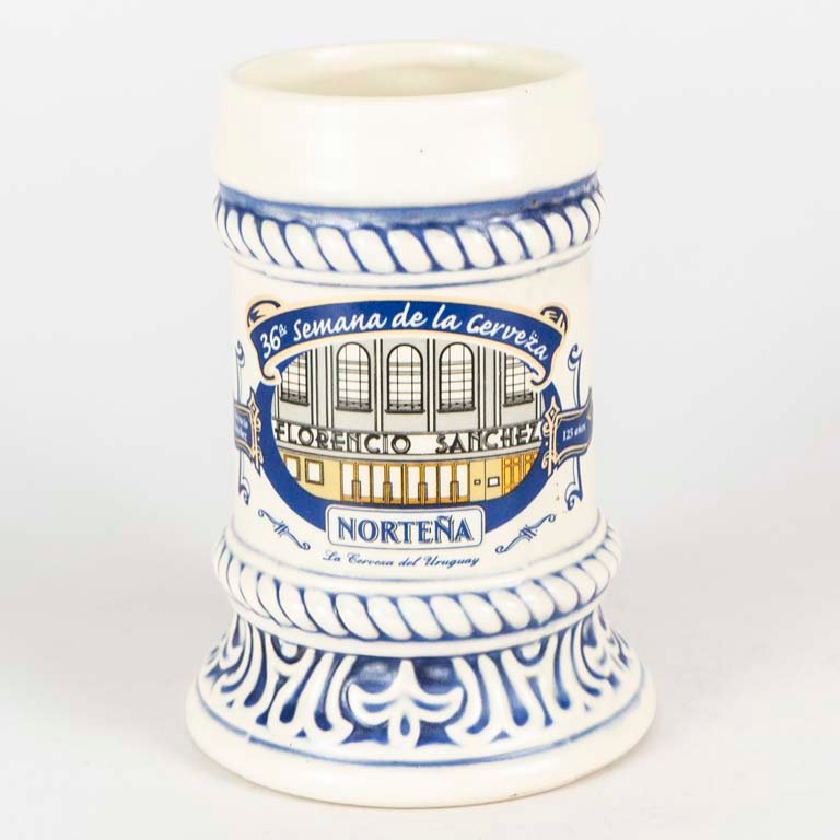Lote siguiente: Jarra de cerveza policromada Norteña, 36ª semana de la cerveza de Paysandú