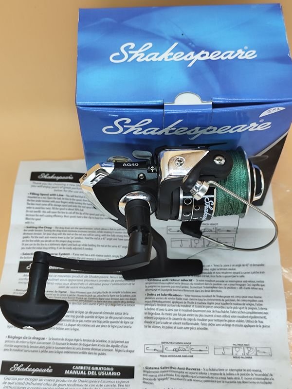 Reel de pesca Shakespeare Agility AG40 en excelente condición - imagen 8