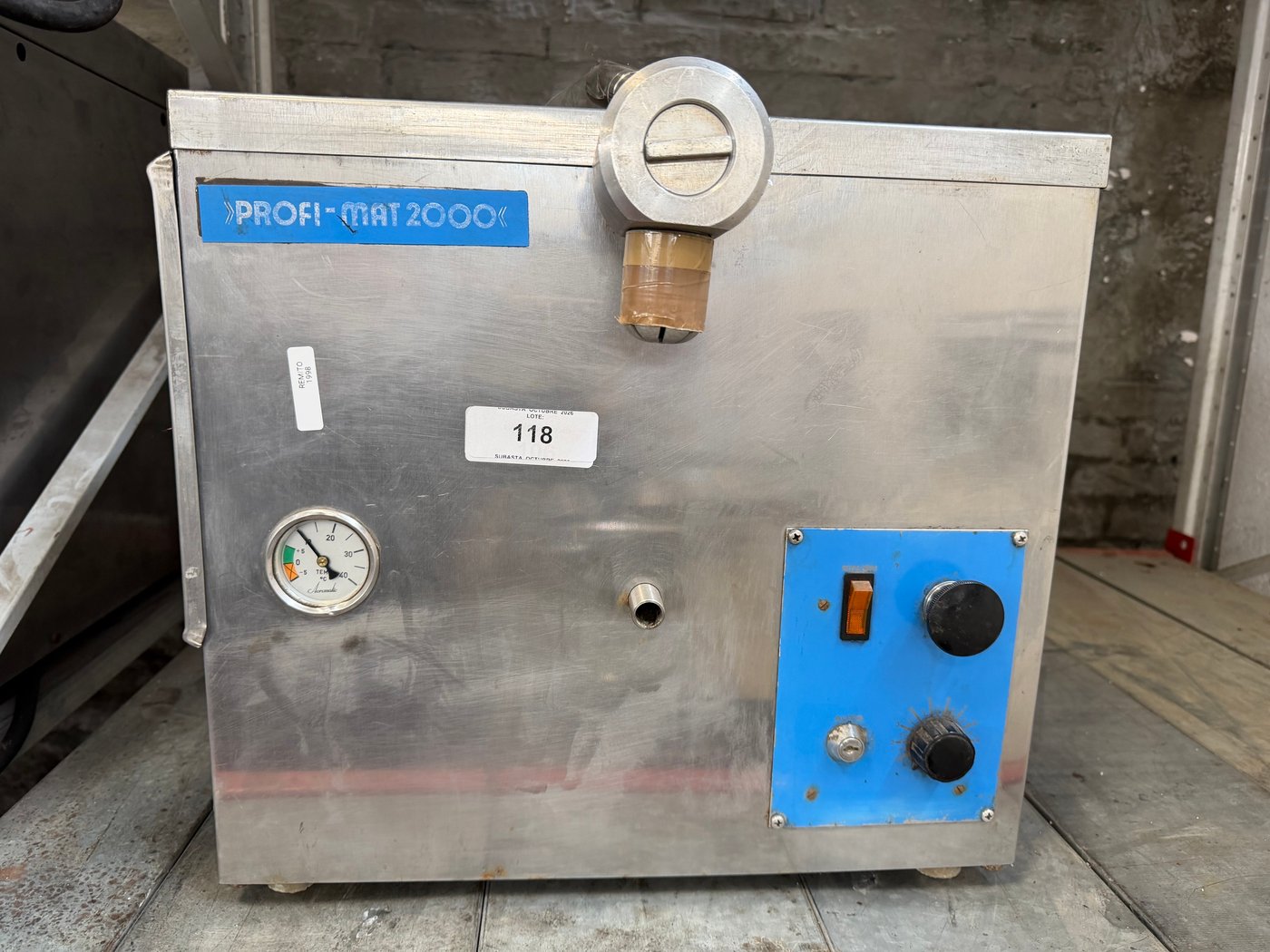 Cremera Profesional "Profi Mat 2000" Acero Inoxidable