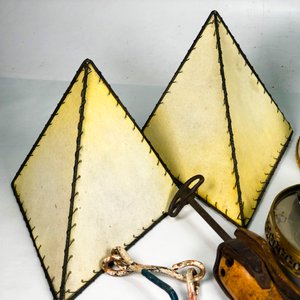 Lote de Candelabro, Aplique, Horma de Zapatero, Plafón y Lámpara de Sobremesa Vintage - imagen 4