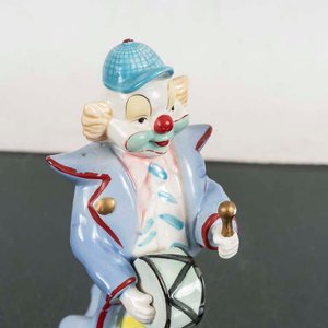 Figura de Payaso en Loza, Decoración Coleccionable - imagen 2