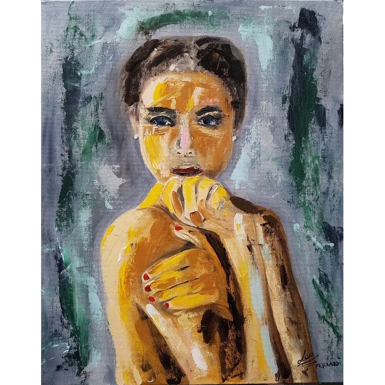 Leo Ferrazzi - Retrato al Óleo sobre Lienzo (40 x 50cm)