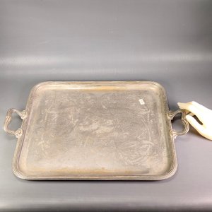 Bandeja Christofle Art Nouveau con asas, 51x36cm - imagen 3