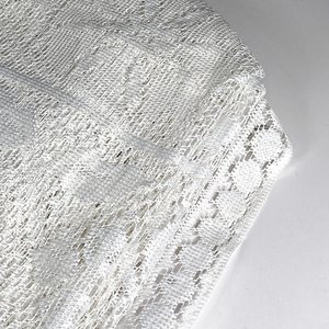 Mantel de Encaje de Ganchillo Blanco con Flecos - 2.50 x 2 mts - imagen 5