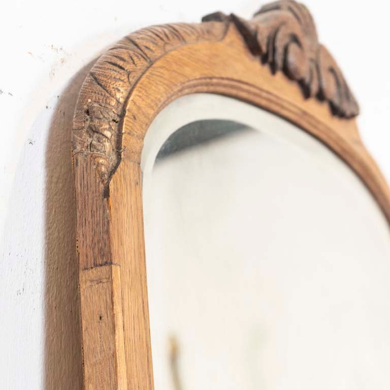 Aparador de roble con espejo biselado y detalles en el lustre - imagen 3