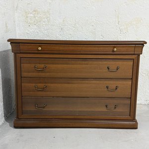 Cómodas de Madera Oscura con Tiradores Dorados - imagen 2
