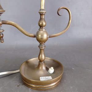 Lámpara de Mesa Holandesa en Bronce Macizo - imagen 3