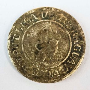 Moneda de Bronce Paraguay 50 Centésimos Año 1944 - imagen 2