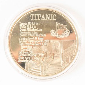 Medalla Conmemorativa del Titanic en Bronce - imagen 2
