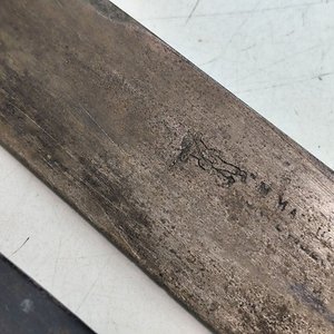 Cuchillo de Campo de Plata y Oro con Vaina de Cuero - imagen 5