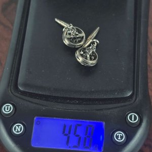 Gemelos de Plata con Circones y Cadena - imagen 4