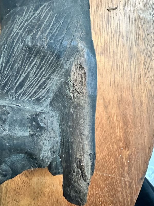 Adorno Búho Tallado en Madera - Figurita de Búho en Madera - imagen 10