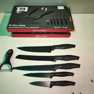 Lote siguiente: Set de 6 Cuchillos con Pelador, Marca EREASThOS