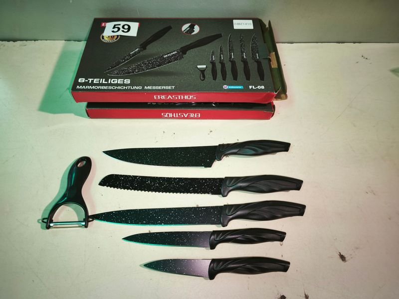 Set de 6 Cuchillos con Pelador, Marca EREASThOS