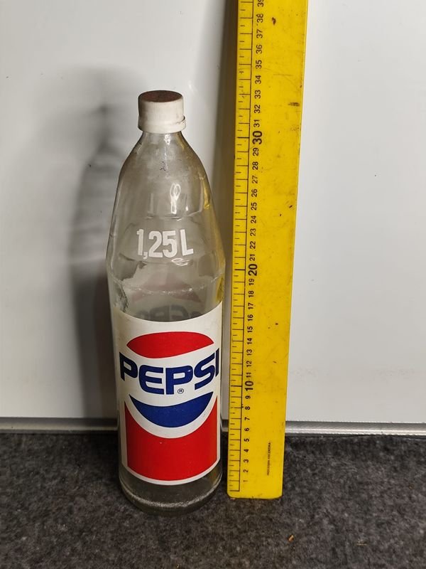 Botella Antigua Pepsi 1.25 Litros con Tapa Original