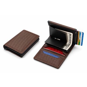 Lote siguiente: Set de 2 Billeteras Minimalistas Slim de Fibra de Carbono con Protección RFID