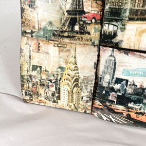 Colgante Decorativo Cuadrangular con Collage de Ciudades Icónicas - imagen 5