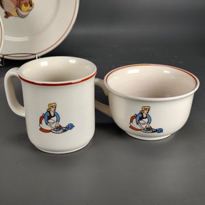 Juego de Loza Alemana Infantil con Personajes: Taza, Plato y Cuenco - imagen 8