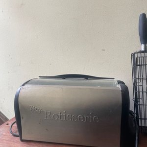 Parrilla Eléctrica Rotisserie de Acero Inoxidable con Tapa de Vidrio - imagen 4