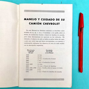 Manual de Manejo y Cuidado de Camión Chevrolet - imagen 3
