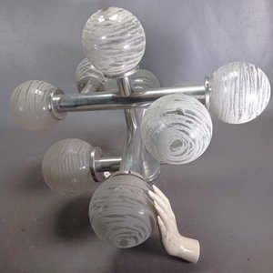 Lámpara Vintage Industrial 8 Luces con Globos Originales - imagen 7